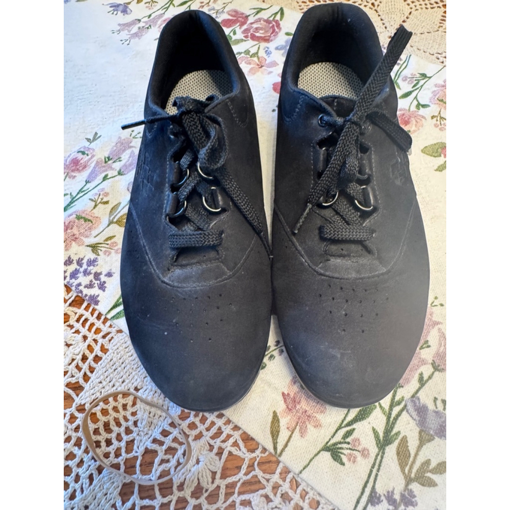 SAS Black Leather Comfort Shoes Women's Size 8 Wide